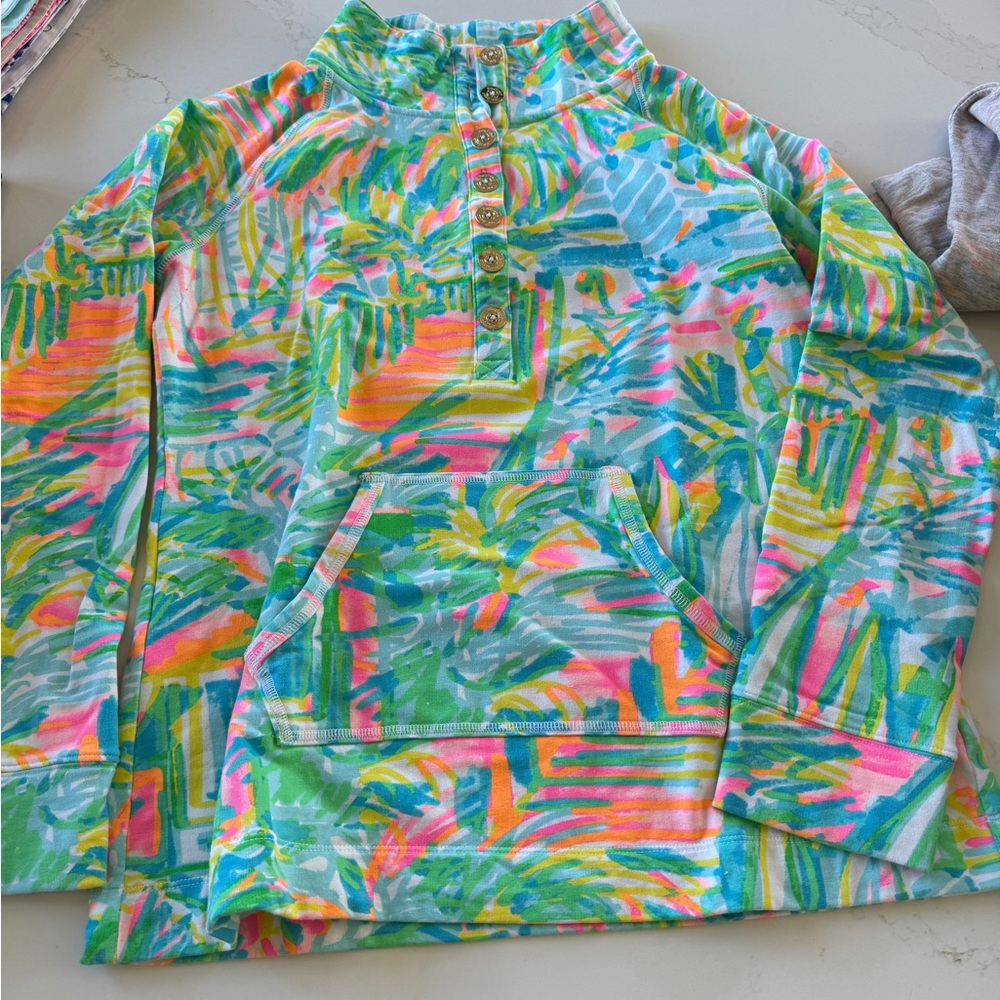 Lilly Pulitzer Pullover With Button Placket - image 1